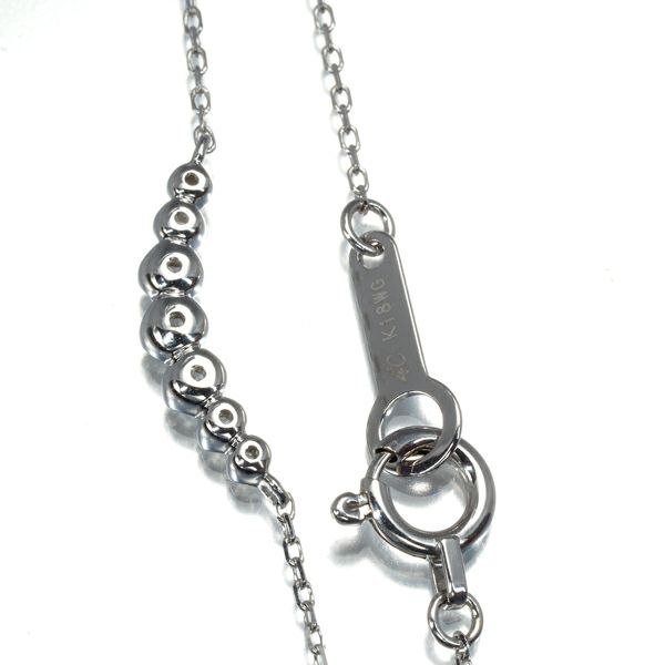 4℃ ネックレス ダイヤ   K18WG 