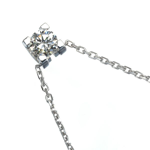 カルティエ ネックレス ダイヤ 0.26ct H VVS1 3EX Cドゥ  K18WG 鑑定書
