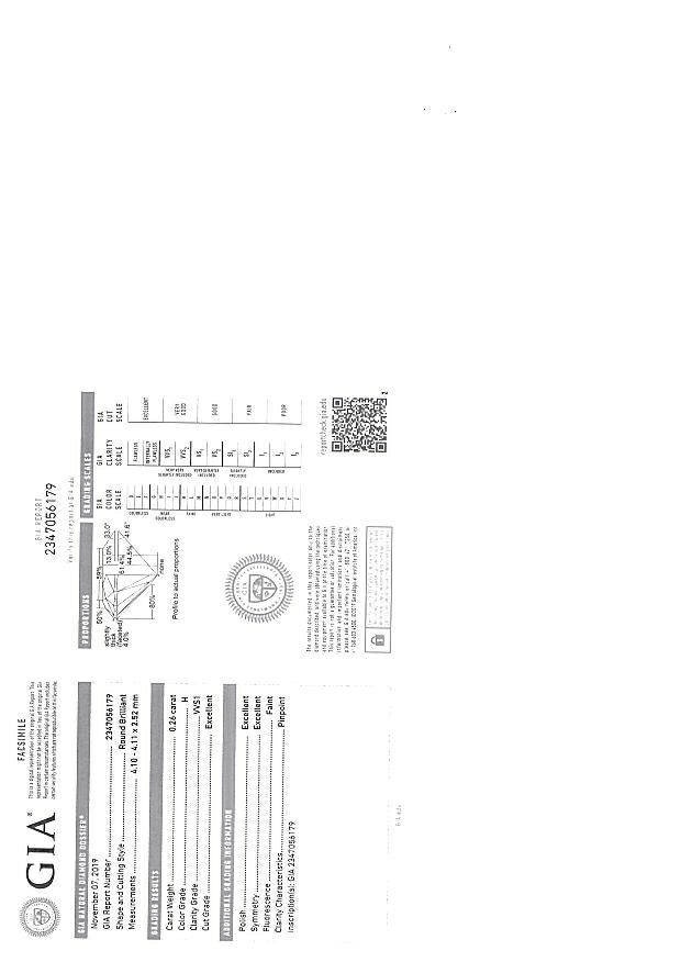 カルティエ ネックレス ダイヤ 0.26ct H VVS1 3EX Cドゥ  K18WG 鑑定書