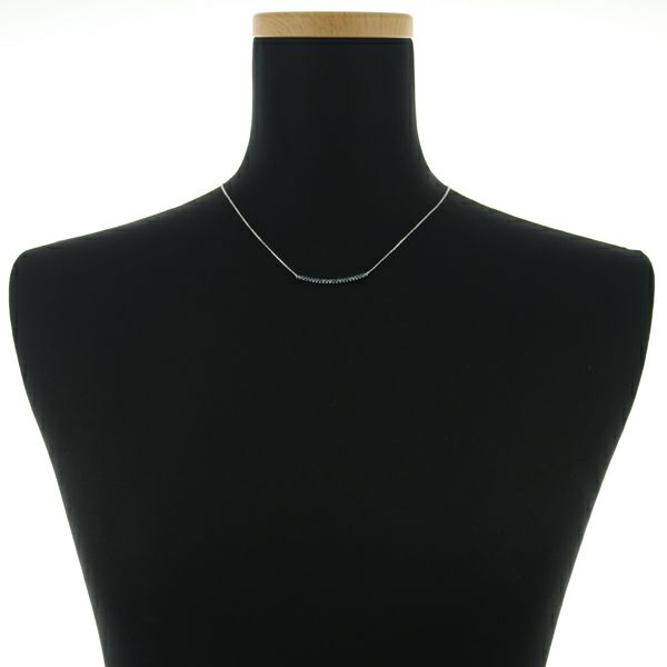 ブルーダイヤ 0.30ct   ネックレス K18WG 