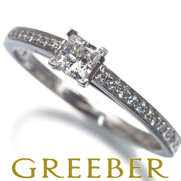 ティファニー リング ダイヤ 0.24ct E VVS1 グレース プリンセスカット 11.5号 Pt950 鑑