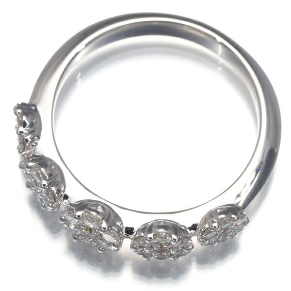 ポンテヴェキオ リング ダイヤ 0.45ct  フラワー 9号 K18WG 