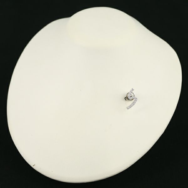 ギメル ブローチ ダイヤ 0.485ct  イニシャル アルファベット S ピン Pt950/合金 