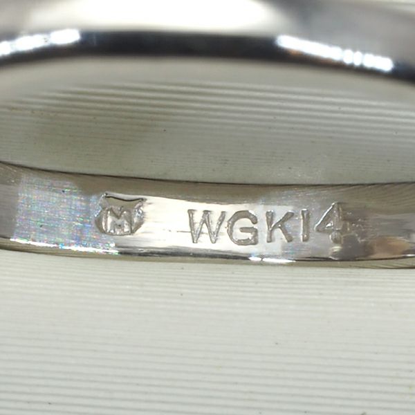 ミキモト リング パール アコヤ真珠 8.0mm  10号 K14WG 