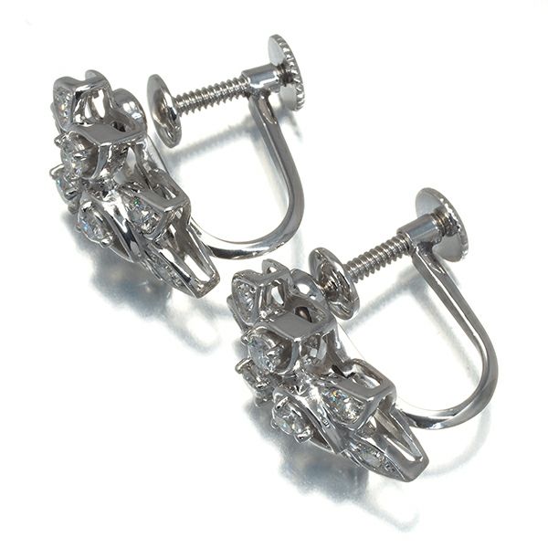 ポーラ イヤリング ダイヤ 0.60ct   Pt900/K14WG 保証書