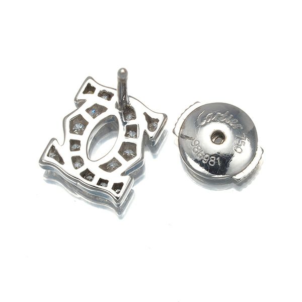 カルティエ ピアス ダイヤ アントルラセ 2C K18WG 