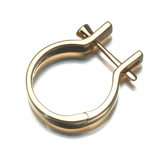 ヒロタカ ピアス ダイヤ 0.03ct インダストリア 片耳 K18YG/K10YG 