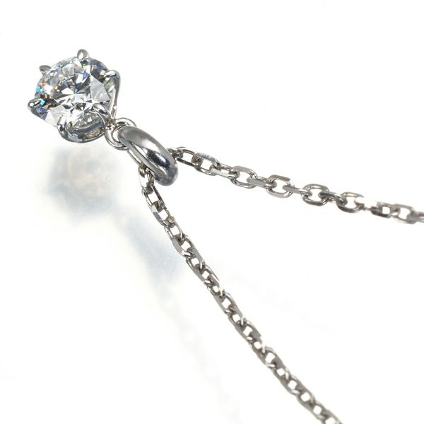 ミキモト ネックレス ダイヤ 0.33ct  一粒 Pt950 