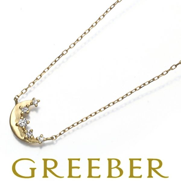 アーカー ネックレス ダイヤ 0.02ct ルネール  K18YG 