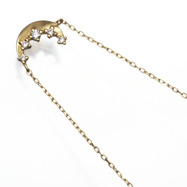 アーカー ネックレス ダイヤ 0.02ct ルネール  K18YG 