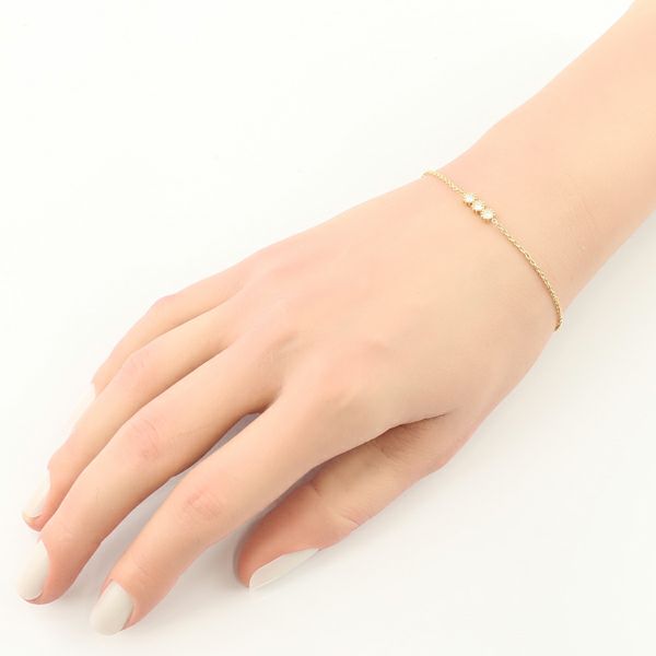 ディオール ブレスレット ダイヤ ミミローズ 3P K18YG 保証書