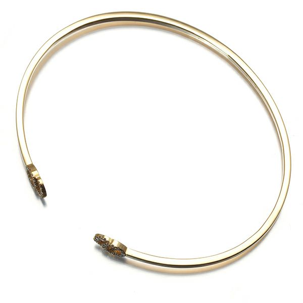 グッチ ブレスレット ダイヤ ダブルG バングル 16刻印 K18YG 