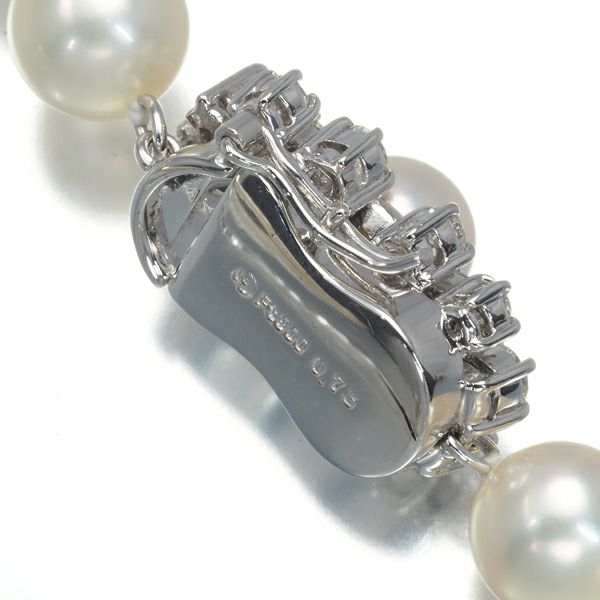 タサキ ネックレス パール アコヤ真珠 7.5-10.0mm ダイヤ 0.73ct   Pt900 ソーティング