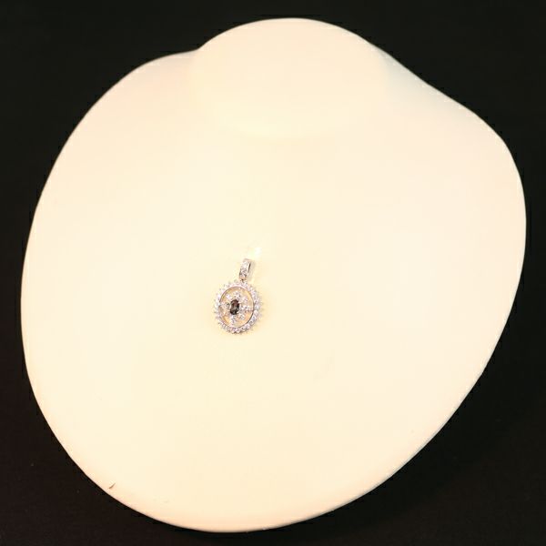 アレキサンドライト 0.355ct ダイヤ 1.095ct フラワー  ペンダントトップ Pt900 鑑別書