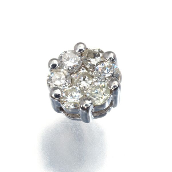 ダイヤ 0.30ct   ペンダントトップ K18WG 
