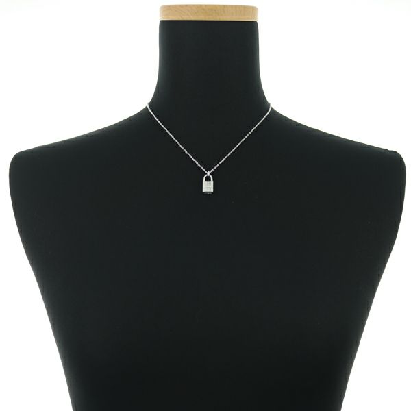 エルメス ネックレス ダイヤ 0.09ct ケリー カデナ K18WG 保証書