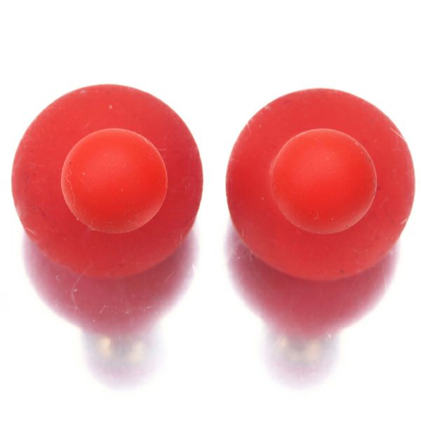 ディオール ピアス  トライバル オレンジ ラバー/合金 
