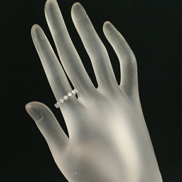 ダイヤ 0.22ct フラワー ガーランド  リング Pt900 
