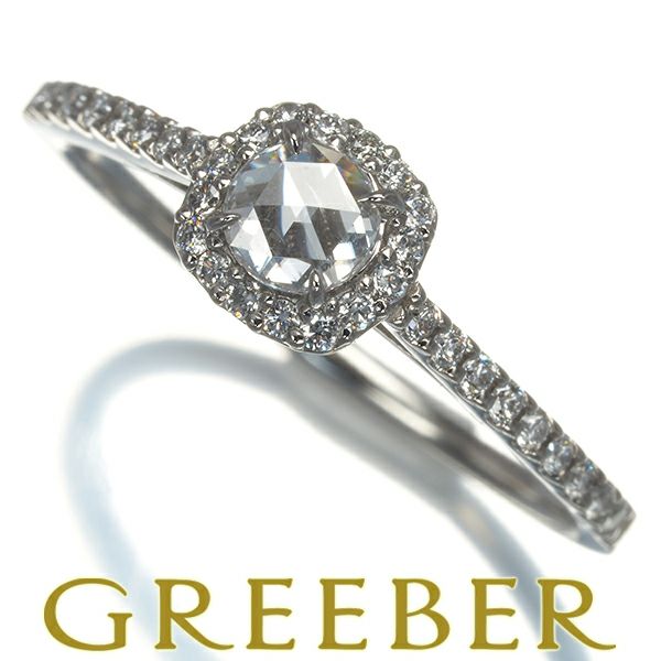 ローズカットダイヤ 0.10ct/0.15ct   リング Pt900 