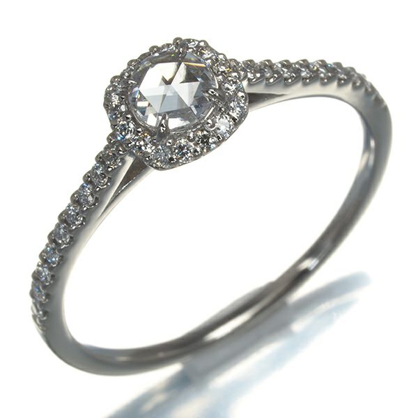 ローズカットダイヤ 0.10ct/0.15ct   リング Pt900 