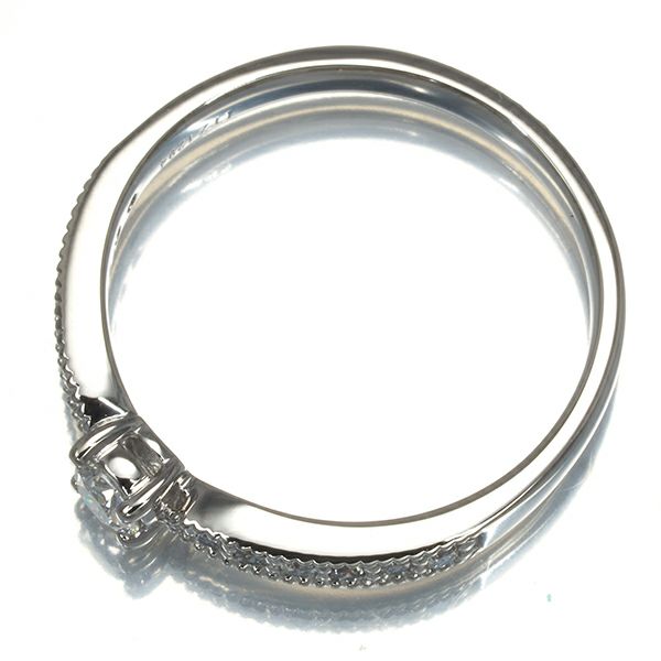 ダイヤ 0.132ct/0.13ct ミルグレイン  リング Pt900 
