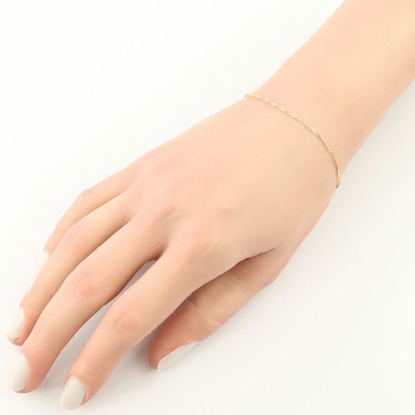 エテ ブレスレット スクリュー チェーン K10YG 