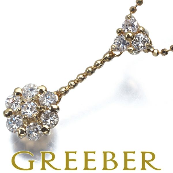 ダイヤ 0.50ct ネックレス K18YG 