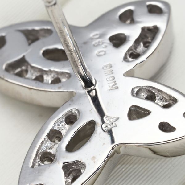 ポンテヴェキオ ピアス ダイヤ 0.30ct/0.30ct 蝶 アニマル K18WG