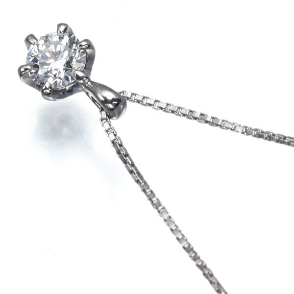 タサキ ネックレス ダイヤ 0.308ct  一粒 Pt900/Pt850 