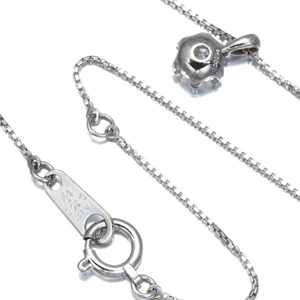 タサキ ネックレス ダイヤ 0.308ct  一粒 Pt900/Pt850 