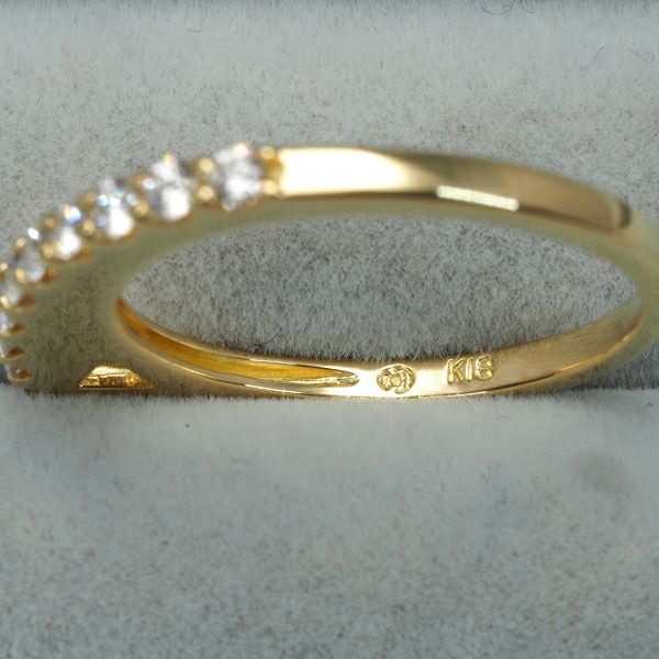 タサキ リング ダイヤ 0.23ct  9号 K18YG 