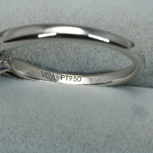 ヴァンクリーフ&アーペル リング ダイヤ 0.5ct ボヌール ソリティア 50号 Pt950 保証書