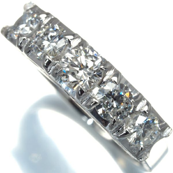 ダイヤ 1.00ct 5P クラシック リング Pt900 