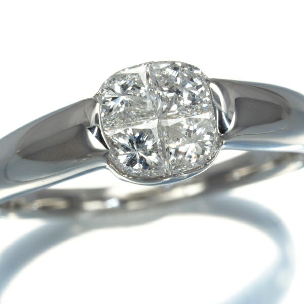 ダイヤ 0.90ct 4P リング Pt900 
