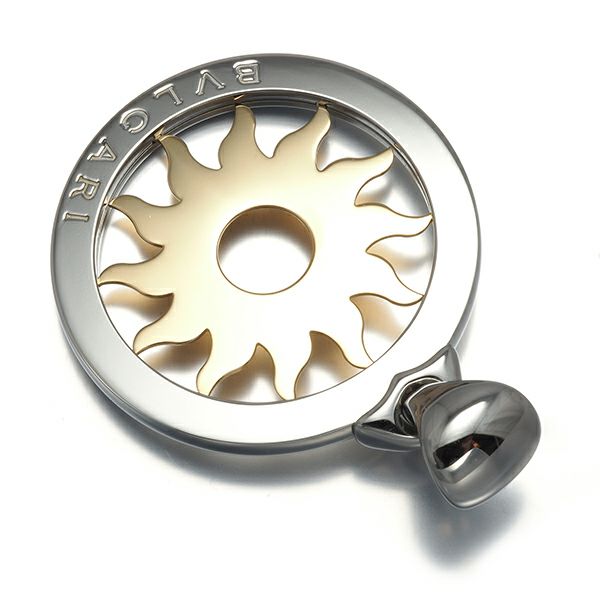 ブルガリ ペンダントトップ  トンドサン ラージ K18YG/SS 