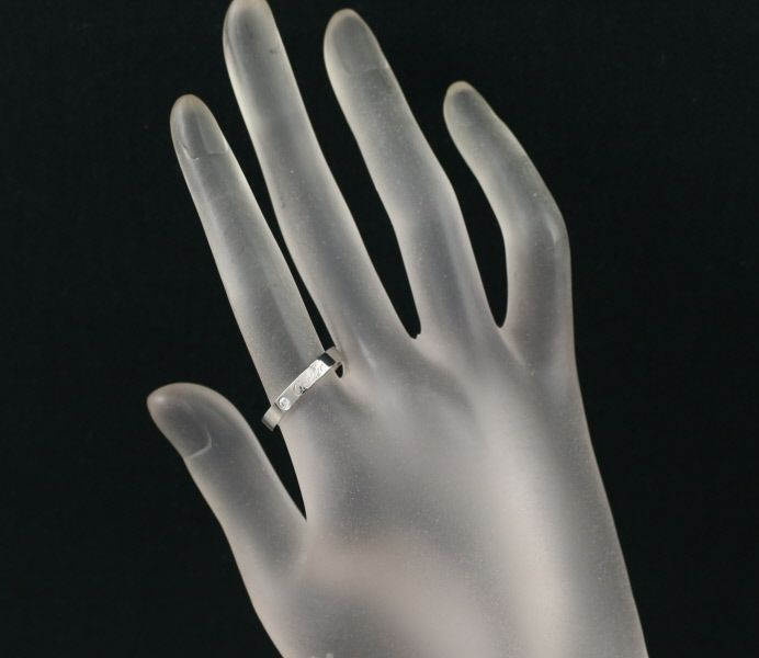 カルティエ リング ダイヤ Cドゥ エングレーブド ウェディング 50号 Pt950 