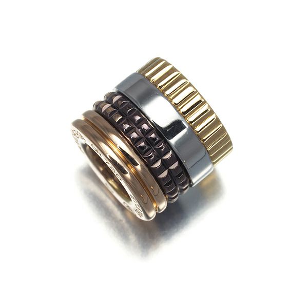 ブシュロン ペンダントトップ  キャトルクラシック  K18YG/WG/PG/ブラウンコーティング 