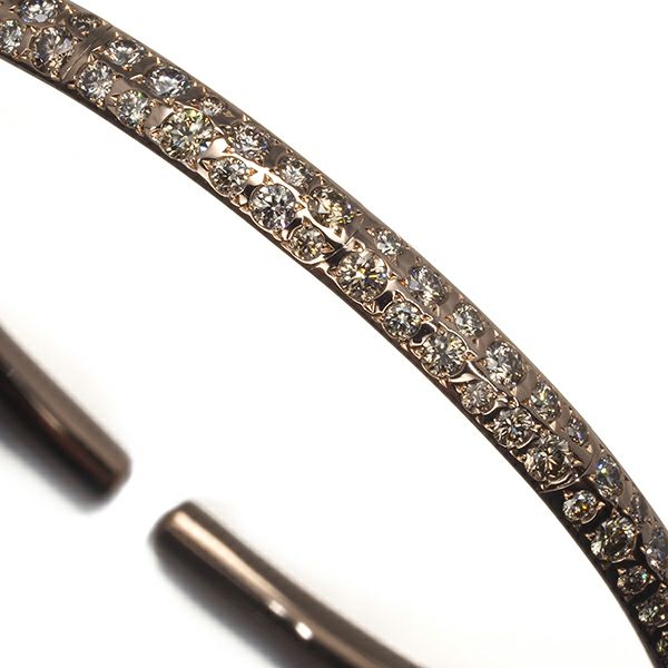 カシケイ ブレスレット ダイヤ 2.70ct カシケイバンド バングル K18PG 