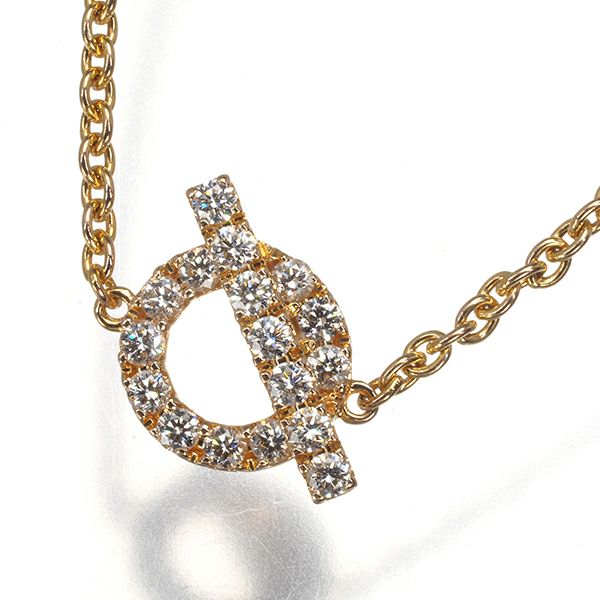 エルメス ブレスレット ダイヤ 0.55ct フィネス ST刻印 K18YG 保証書