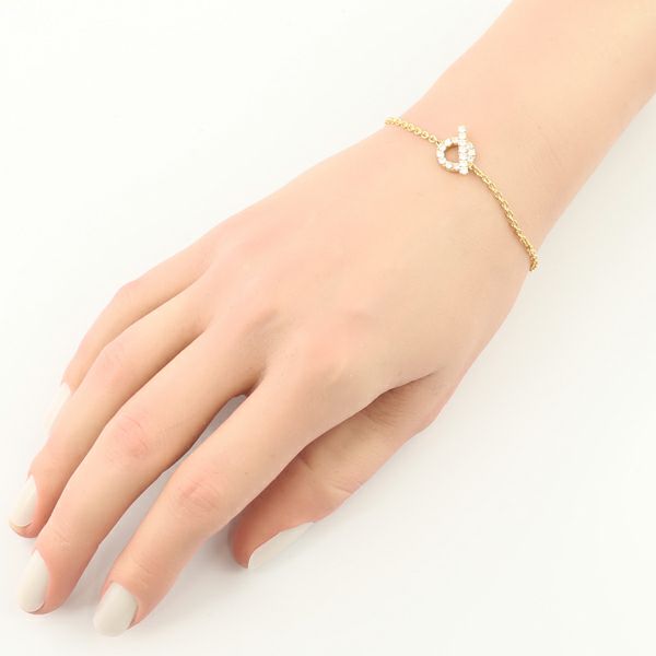 エルメス ブレスレット ダイヤ 0.55ct フィネス ST刻印 K18YG 保証書