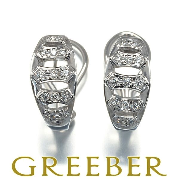 ミキモト ピアス ダイヤ 0.13ct/0.13ct   K18WG 