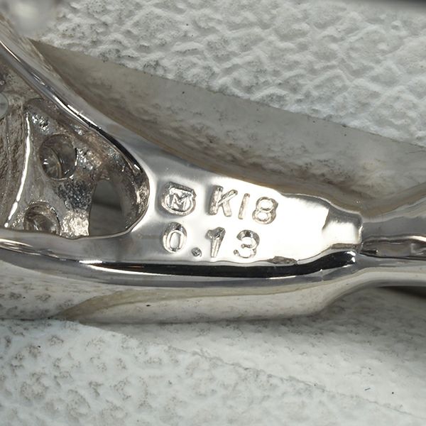 ミキモト ピアス ダイヤ 0.13ct/0.13ct   K18WG 