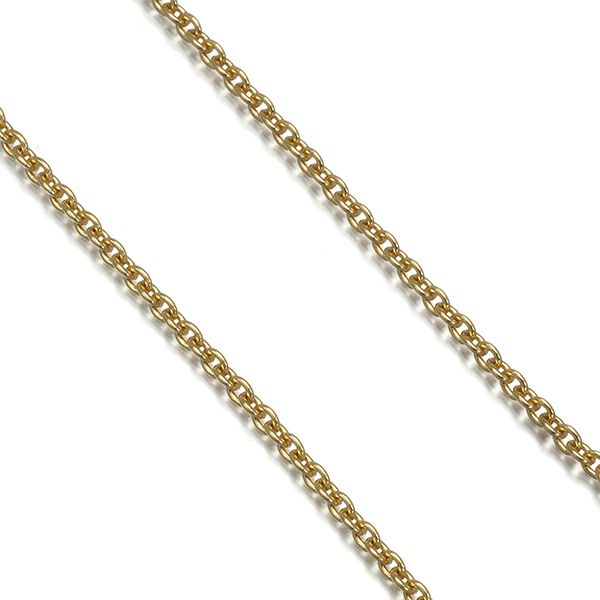 ブルガリ チェーンネックレス  カットアズキ 41cm K18YG 