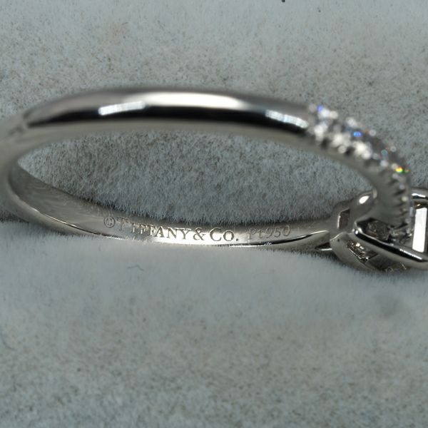 ティファニー リング ダイヤ 0.18ct ソリティア プリンセスカット 11.5号 Pt950 