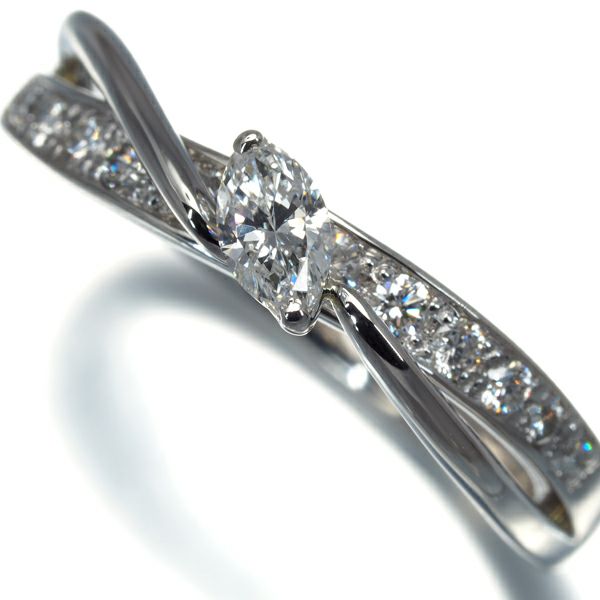 ダイヤ 0.22ct/0.25ct 2種カット  リング Pt900 