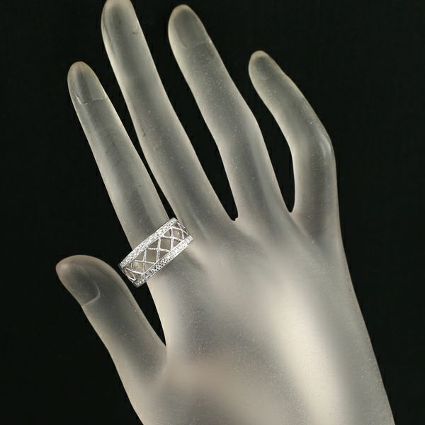 ミキモト リング ダイヤ 0.30ct  透かし 15.5号 Pt950 