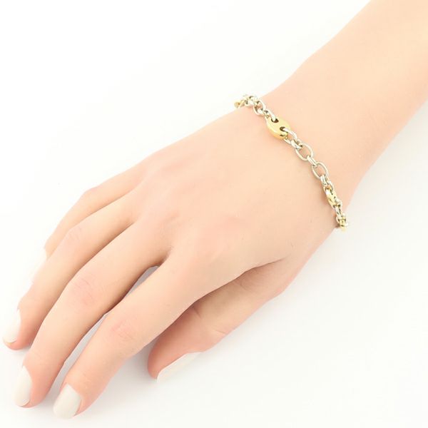 ポメラート ブレスレット   チェーン コンビカラー K18WG/YG 