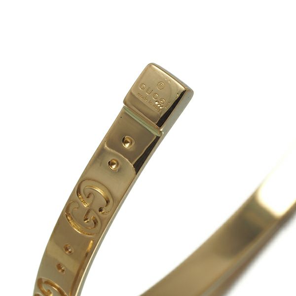 グッチ ブレスレット  アイコン バングル 16刻印 K18YG 