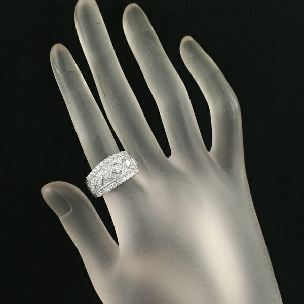ダイヤ 1.55ct ミルグレイン  リング Pt900 