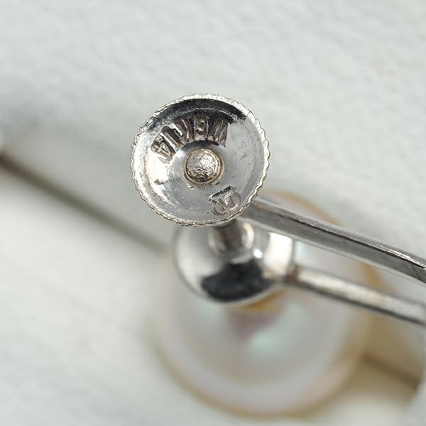 ミキモト イヤリング パール アコヤ真珠 8.5mm   K14WG 